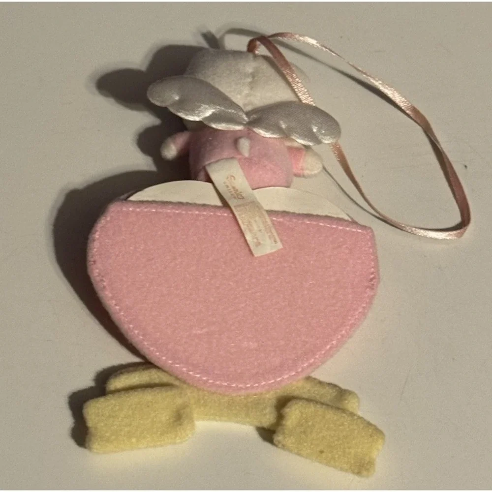 Vintage Sanrio Hello Kitty Baby My First Christmas Ornament Frame Plush Rare